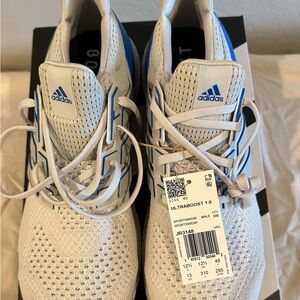adidas Ultraboost 1.0 White with Blue Accents